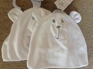 Hospital hats for Bean!