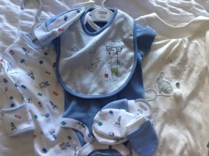 Lush outfits from Mammas and Pappas from Aunty Sioned - 'I love my bike' and 'dream big, little one'