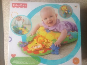 Fisher-Price tummy-time play wedge from the O'shea's - can't wait til he starts using that!