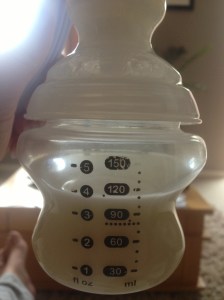 First attempt at expressing milk