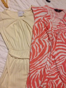 Maternity dresses from eBay I didn't wear: (L) Asos (R) Mothercare