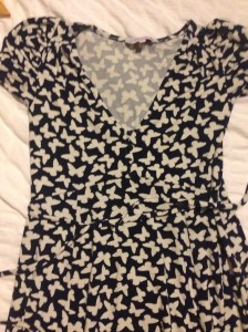 Red Herring (Debenhams) butterfly print maternity dress