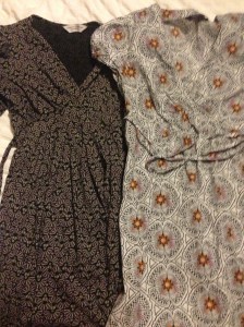 Maternity dresses from eBay - L (Dorothy Perkins) - R (Red Herring at Debenhams)