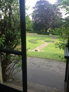 Lovely view from our yoga mat, Insole court, Cardiff