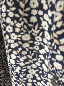 Extreme close-up of the blouse fabric