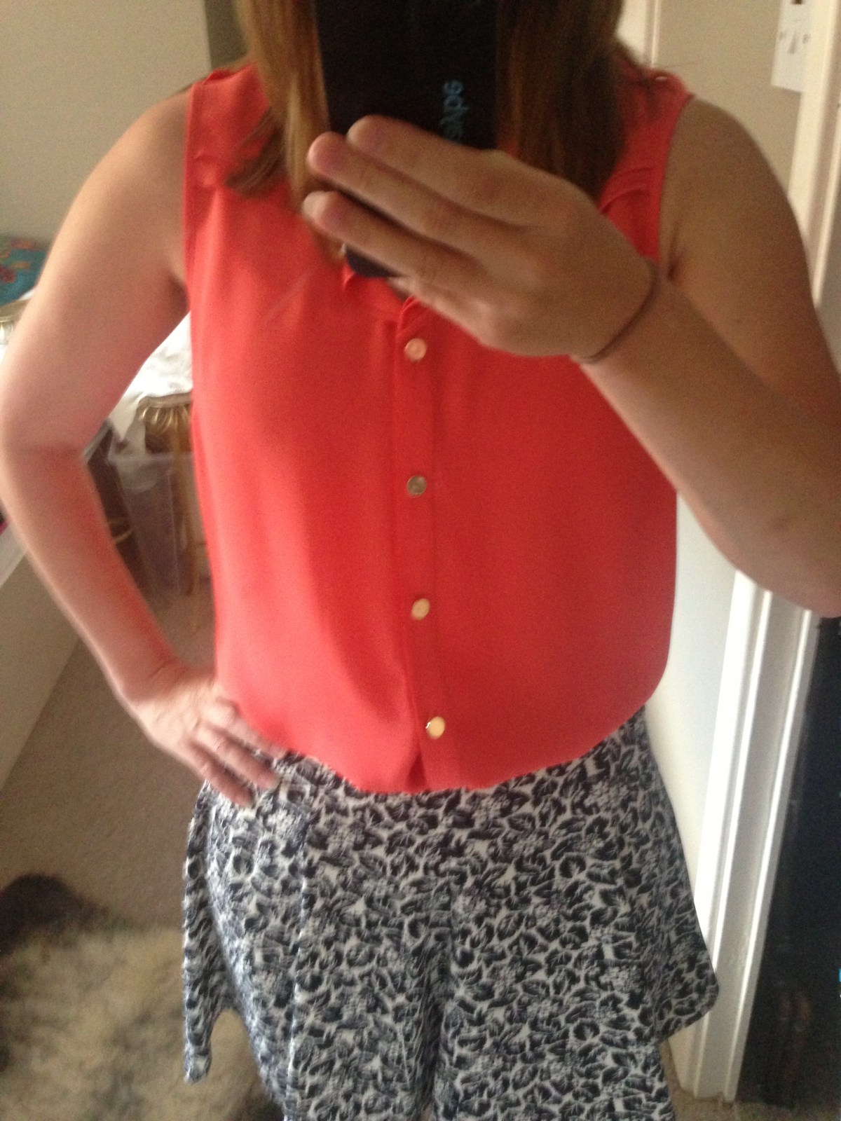 A bad selfie of my new outfit from Oasis!