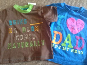 Brand new T-shirt from Tu on the left (50p) and one from Next on the right (£1)