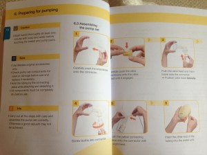 Great instruction manual with the Medela swing!