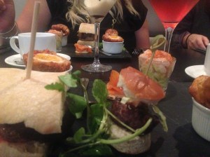 Gentleman's afternoon tea, Park Plaza, Cardiff
