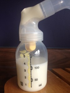 Result! Pumped milk in the medela swing!