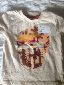 Skull t-shirt from Tesco