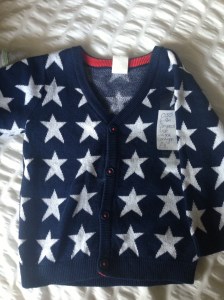 H&M stars baby boy cardigan