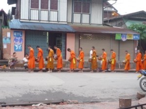 Monks in Luang Prabang, Laos