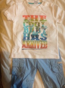 T-shirt and shorts from Tesco