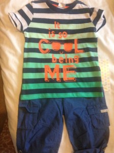 Tesco t-shirt and shorts