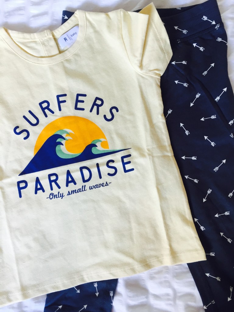 La   redoute toddler surfer t-shirt arrow leggings