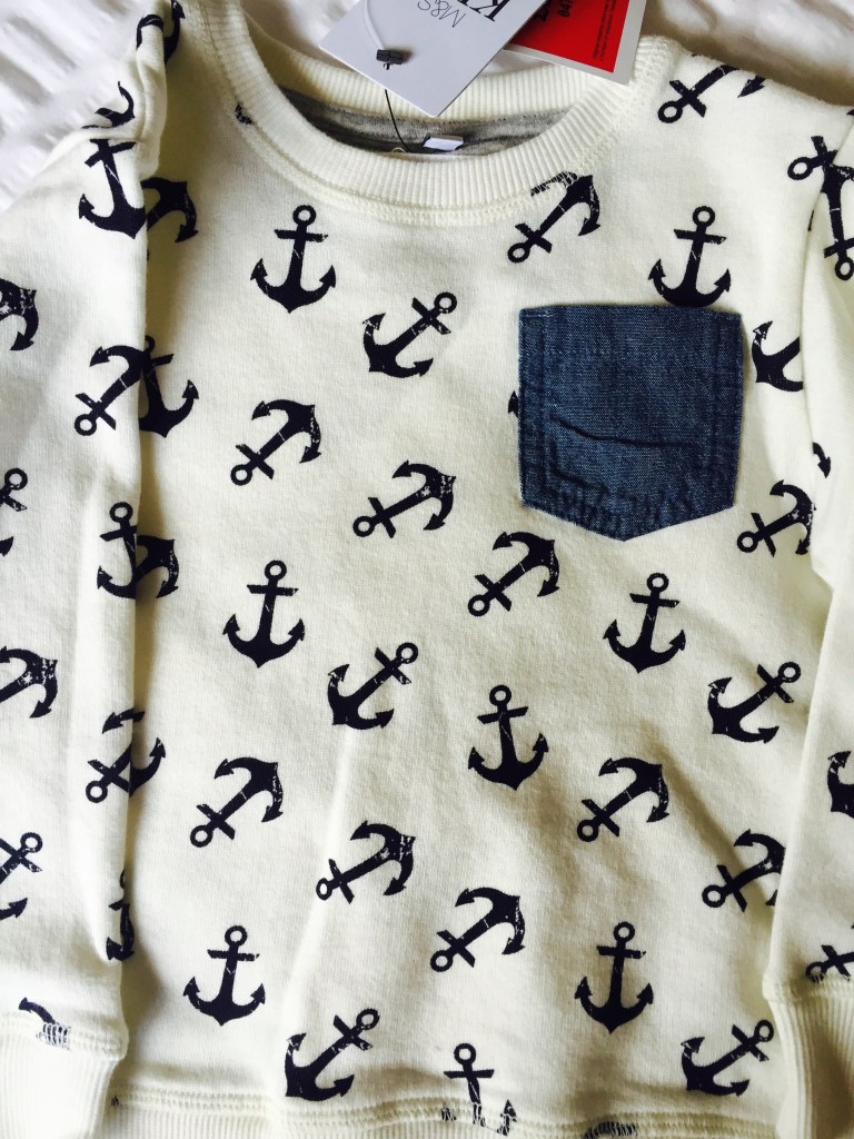 m  and s toddler anchor sweatshirt