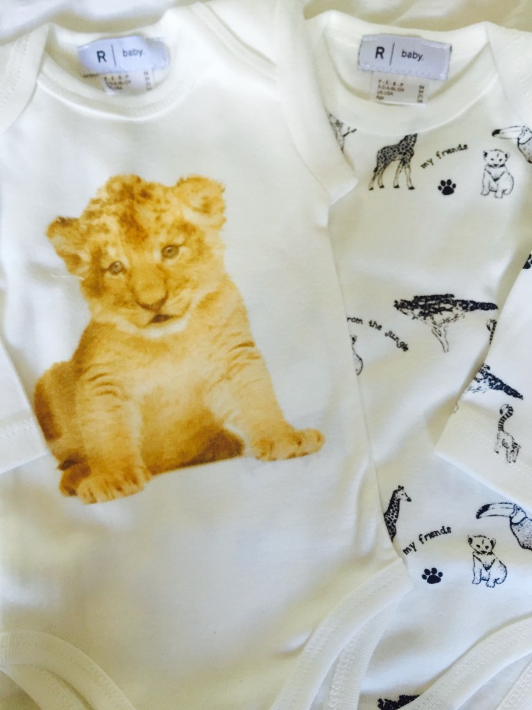 la redoute newborn lion animals long sleeve sleepsuits