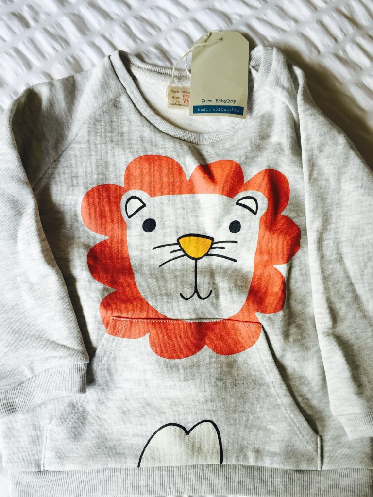 zara toddler lion jumper