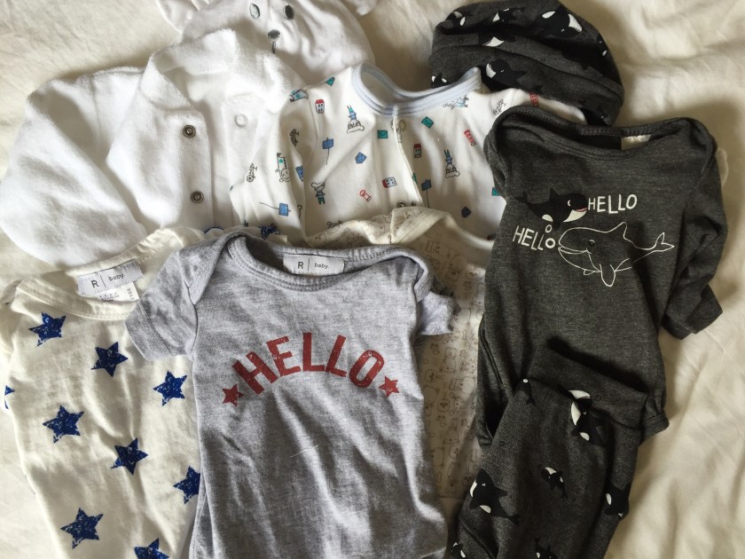 first clothes for our newborn