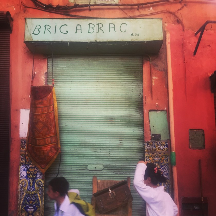 Bric a brac shop in Marrakesh souks 