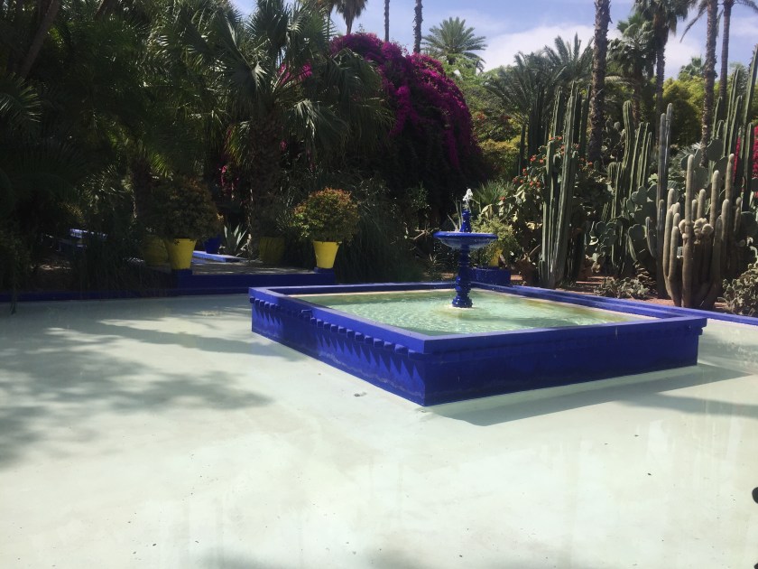 Water feature at jardin majorelle 