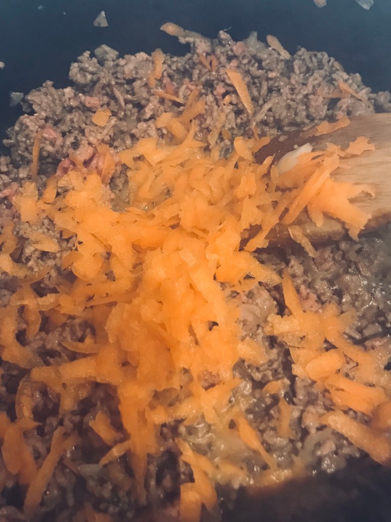 Carrots in bolognese 